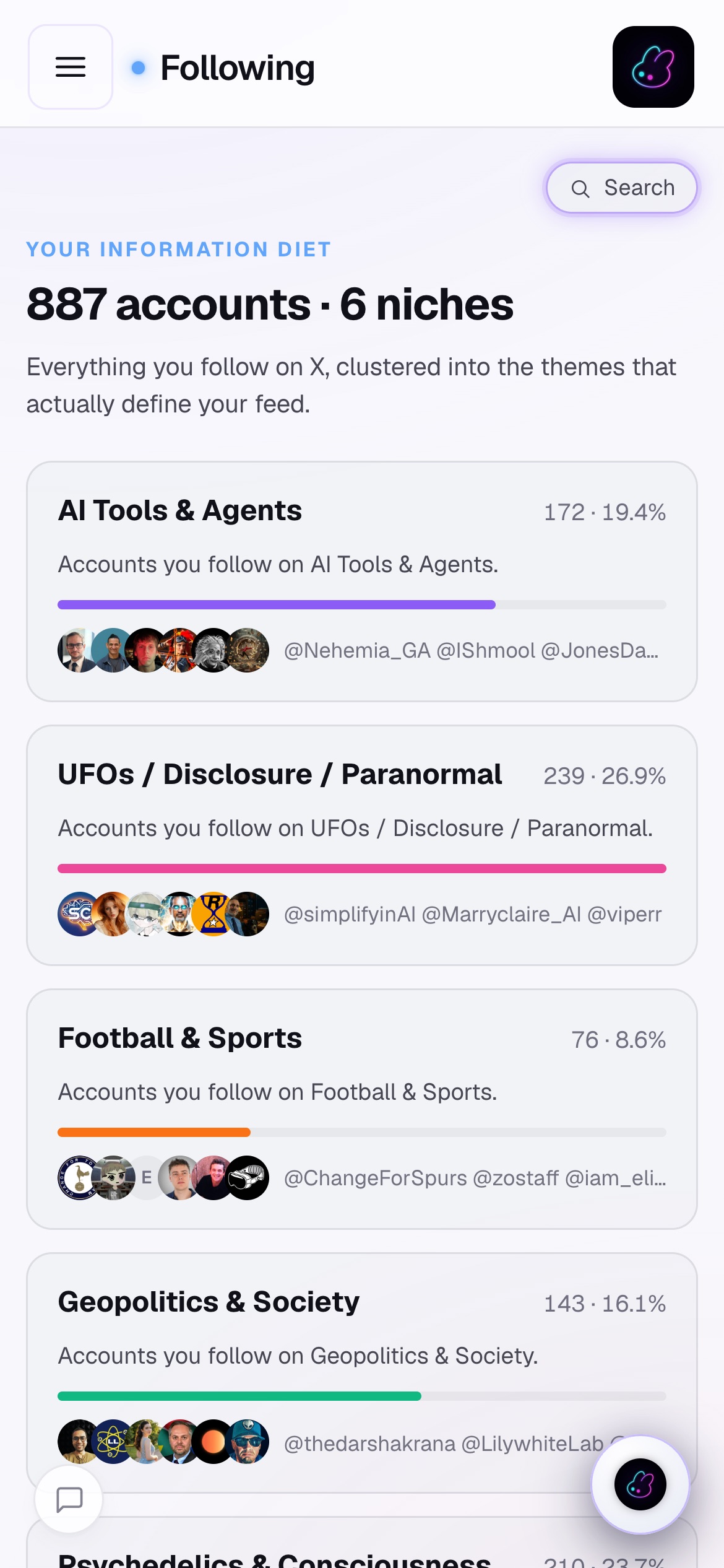 Following on iPhone, light mode